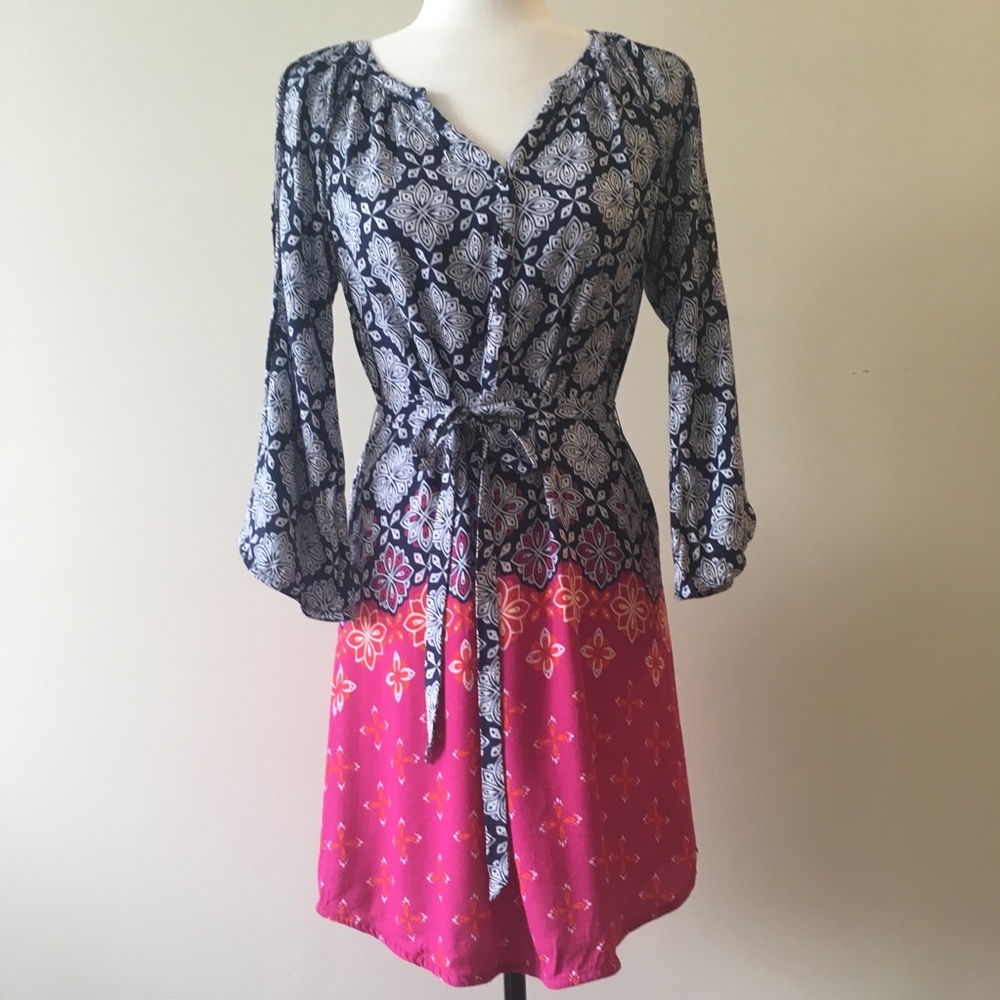 Hatley shift dress with tie belt